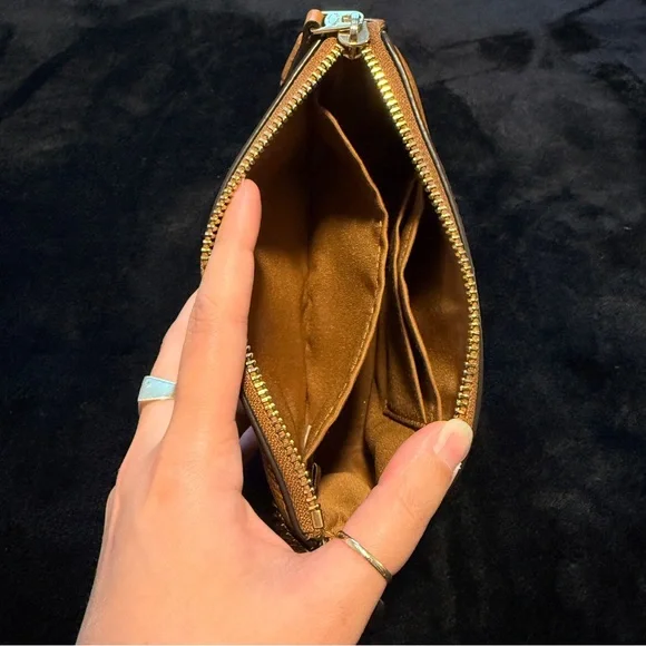 Coach Penny Camel Pebbled Leather Nolita 19 Chain Strap - Picture 8 of 9